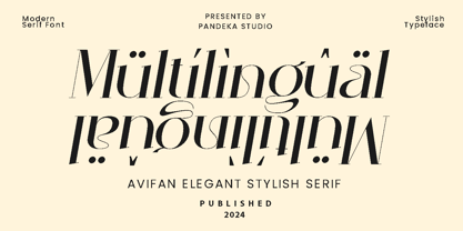 Avifan Font Poster 11