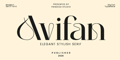 Avifan Font Poster 1