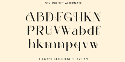 Avifan Font Poster 10