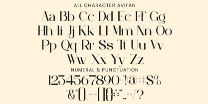 Avifan Font Poster 9