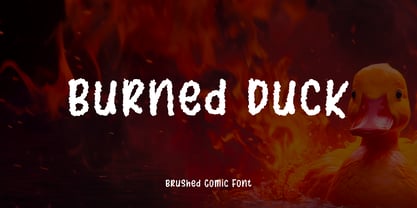 Burned Duck Font Poster 1