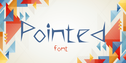 Pointed Font Poster 1