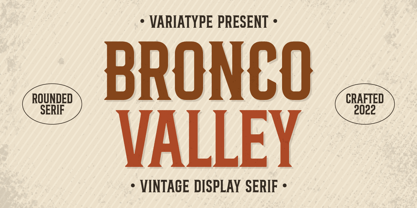Bronco Valley Font Poster 1