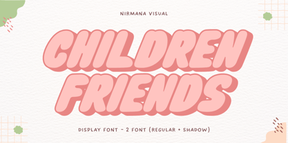Children Friends Font Poster 1