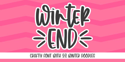 Winter End Font Poster 1