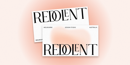 Redolent Font Poster 5