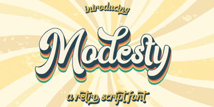 Modesty Font Poster 1