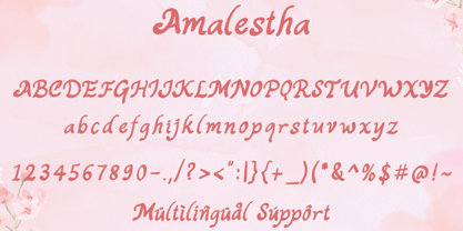 Amalestha Font Poster 5
