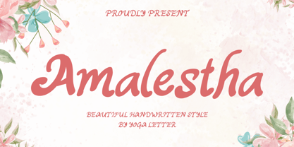 Amalestha Font Poster 1