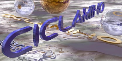 Ciclamino Font Poster 1