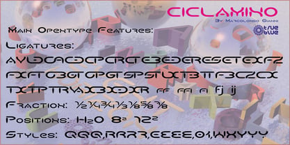 Ciclamino Font Poster 4