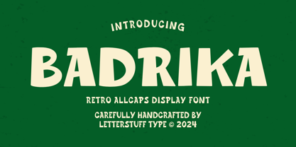 Badrika Font Poster 1