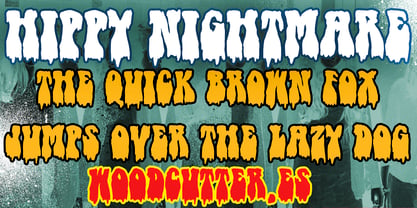 Hippy Nightmare Font Poster 2