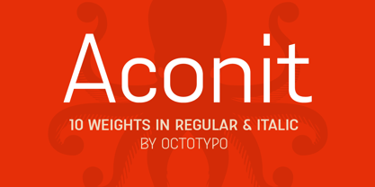 Aconit Font Poster 1