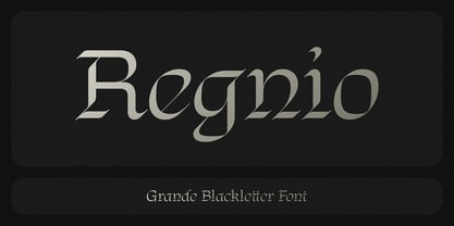 Regnio Font Poster 1