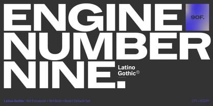 Latino Gothic Font Poster 7
