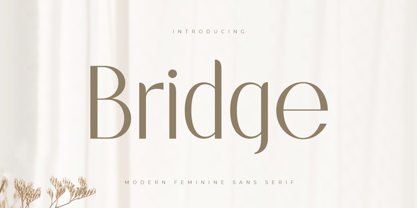 Bridge Style Font Poster 1