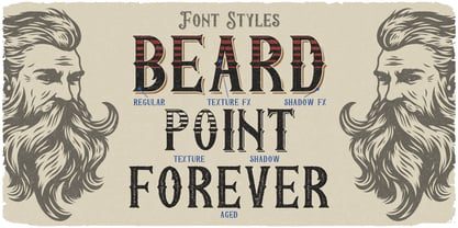 Beard Point Font Poster 4