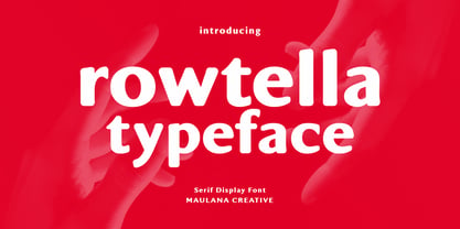 MC Rowtella Font Poster 1