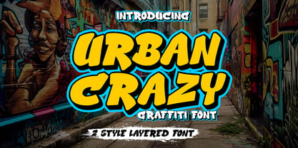 Urban Crazy Font Poster 1