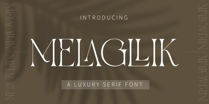 Melagllik Font Poster 1