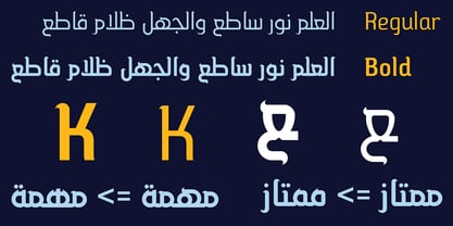 HS Hadeel Serif Police Poster 5