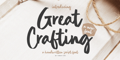 Great Crafting Font Poster 1