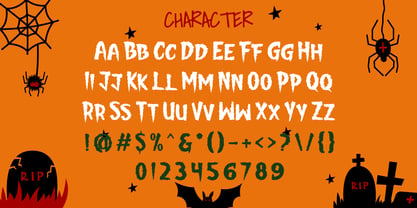 Pumpkin Stare Font Poster 6