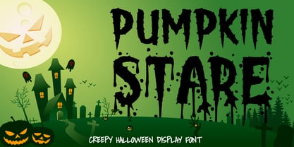 Pumpkin Stare Font Poster 1