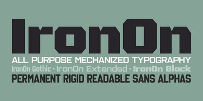 IronOn Font Poster 1