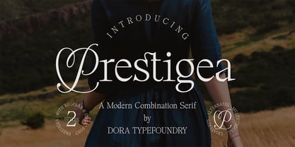 Prestigea Font Poster 1