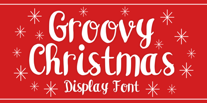 Groovy Christmas Font Poster 1