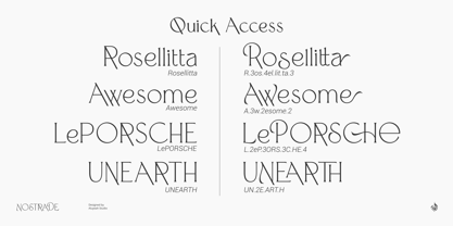 Al Nostrade Font Poster 13