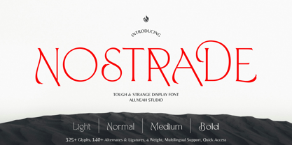 Al Nostrade Font Poster 1