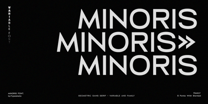 Minoris Variable Font Poster 1