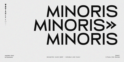 Minoris Variable Font Poster 12