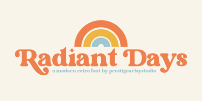 Radiant Days Font Poster 1