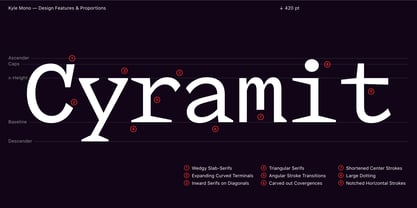 Kyle Mono Variable Font Poster 4