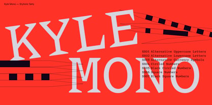 Kyle Mono Variable Font Poster 8