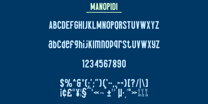 Manopidi Font Poster 9