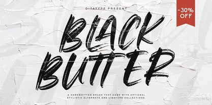 Black Butter Font Poster 1
