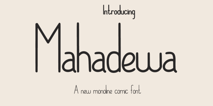 Mahadewa Font Poster 1
