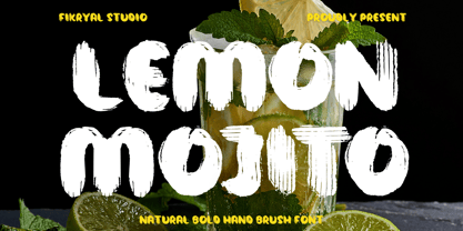 Lemon Mojito Font Poster 1