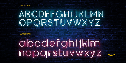 Neon Spark Font Poster 11