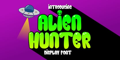 Alien Hunter Font Poster 1