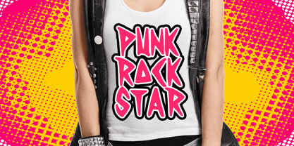 Punk Rockstar Font Poster 3