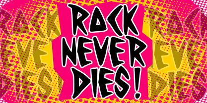 Punk Rockstar Font Poster 5