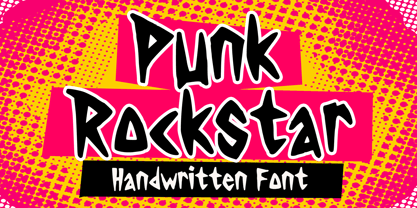 Punk Rockstar Font Poster 1