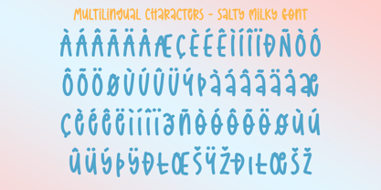 Salty Milky Font Poster 10
