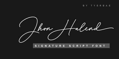 Jhon Halend Font Poster 1